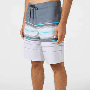 Shorts de bain rayés pour hommes grandes tailles, séchage rapide, légers, respirants, avec cordon de serrage - Product Image 4