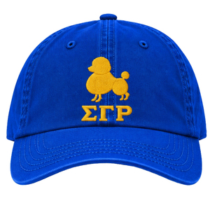 หมวกแก๊ปผู้หญิง Sigma Gamma Rho แบบกำหนดเอง หมวกเบสบอลปักโลโก้ชมรมกรีก ปรับขนาดได้ สวมใส่สบาย ทำจากผ้าฝ้าย เหมาะสำหรับเล่นกีฬา - Product Image 1