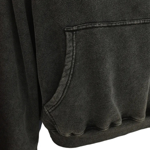 Sweats à capuche unis délavés à l'acide, grande taille, poids lourd, pour hommes, modèle 2026, en vente - Product Image 5