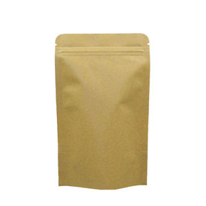 ถุงกระดาษคราฟท์มีหน้าต่างใส ขนาด 3.5" x 5.5" แบบตั้งได้พร้อมซิปล็อค สำหรับบรรจุภัณฑ์อาหาร - Product Image 4