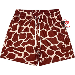 ORVO Sports <b>Men's</b> Animal Print Board <b>Shorts</b> Quick Dry Drawstring Casual Mid Waist 100% Polyester <b>Short</b> <b>Shorts</b> - Product Image 1