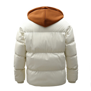 <b>Puffer</b> <b>Jacket</b>-Winter Coat-Premium Warm <b>Thin</b> Hooded Unisex Front Logo Outerwear - Product Image 2
