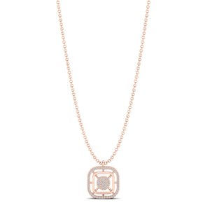 REYES Lujosos Collares con Colgante de Moissanita Certificada GRA en Oro Sólido de 14K para Mujer, Precio de Fábrica, Joyería Fina Chapada en Rodio - Product Image 1