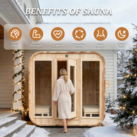 Kit de Propriété en Amérique du Sud : Équipement de Lodge Boutique Rentable, Maison de Spa en Bois Durable avec Grande Fenêtre Panoramique