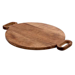 Bandeja para Pizza de Madera Natural con Asa, Tamaño Personalizado, Ecológica, para Restaurantes y Hoteles - Product Image 2