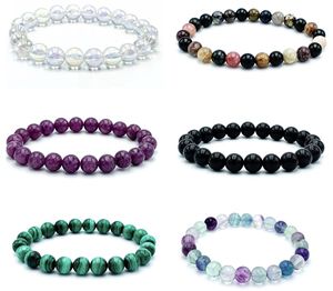 Nueva Pulsera Ecológica de Ágata Tallada a Mano con Cuentas de Piedras Preciosas Mixtas, Compre en Línea en Amayra Crystals Exports India - Product Image 1