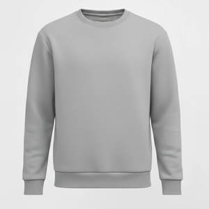 Sweat-shirts à col rond gris pour homme, manches longues, amples et légers - Product Image 1