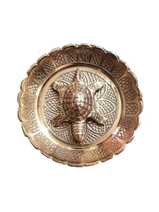 Statue de tortue Kachua avec plaque métallique, figurine décorative de tortue pour la maison, le bureau, la décoration de table, cadeau de protection et objet décoratif - Product Image 5