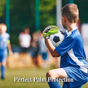 Guantes de portero de fútbol transpirables con logo personalizado, guantes de portero personalizados impermeables, guantes unisex de PU antideslizantes - Product Image 5
