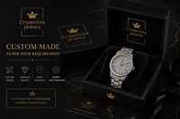 Montre de mode chronographe à mouvement mécanique avec boîtier en acier inoxydable et moissanite bicolore de qualité supérieure, cadran en cristal saphir