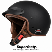 Casque de moto unisexe de luxe à face ouverte en ABS, fabrication chinoise, excellente qualité, résistant aux chocs, idéal pour les trajets quotidiens