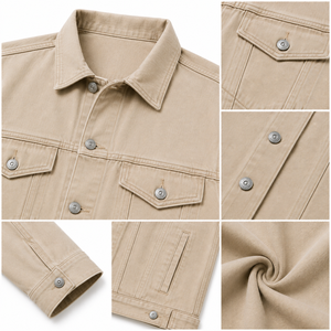Chaqueta vaquera versátil para hombre que ofrece un estilo clásico, tela resistente y un uso cómodo, lo que la convierte en ideal para salidas informales. - Product Image 5