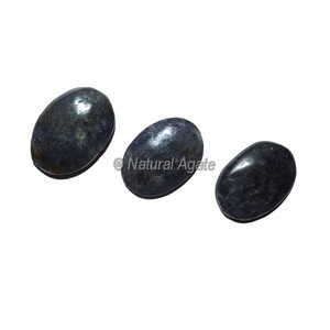 Vente en gros NaturalAgate.com Cabochons ovales en Iolite - Pierres sculptées et gravées du Gujarat - Product Image 3