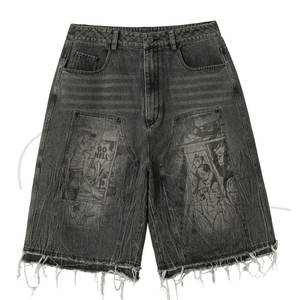 Shorts en jean pour homme, couleur unie, sur mesure, nouveau style, haute qualité, confortables et décontractés, en vente. - Product Image 1
