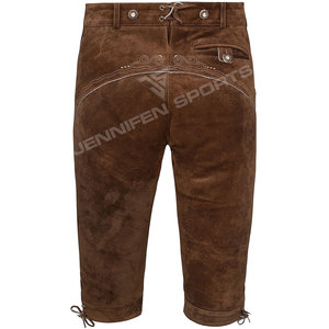 Ecoparty - Traje Bávaro Unisex Hasta la Rodilla para Oktoberfest, Pantalones Cortos de Cuero Vacuno Genuino para Niños Pequeños - Product Image 6