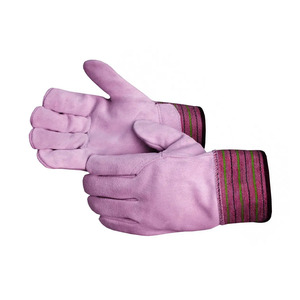 Gants de travail en cuir de vachette de qualité supérieure, résistants à l'abrasion, gants de travail canadiens robustes, gants de jardinage pour usage domestique - Product Image 6