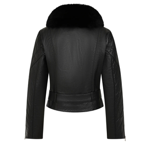 Customized Real Leather <b>Jacket</b> <b>Black</b> High Quality <b>Jacket</b> for Men's Outwear Winter Fashion Pocket Casual Outerwear - Product Image 2