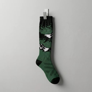 Men's Customized Merino Wool Spandex/Polyester Anti-Bacterial Digital Print <b>Socks</b> Cozy Warm Breathable Crew <b>Moisture</b> Wicking - Product Image 3