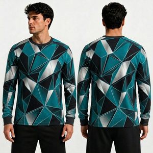 Camiseta de Manga Larga con Estampado Sublimado Crimson Brush para Hombre, Poliéster de Alta Calidad, Suave, Térmica y Cómoda para Invierno - Product Image 4