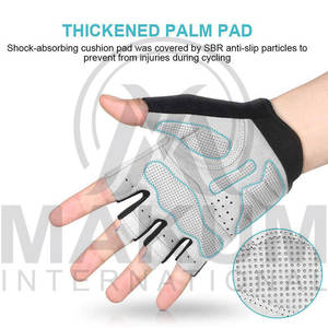 Gants de cyclisme haut de gamme pour hommes et femmes, gants de vélo rembourrés en gel de 5 mm, pour vélo de route, VTT, moto, gym, sports de plein air - Product Image 2