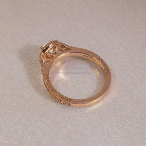 Bague d'éternité Arin, diamant de laboratoire rond taille brillant IGI/GIA, or blanc 14 carats, bague de fiançailles et de mariage, bijoux fins, cadeau pour - Product Image 4