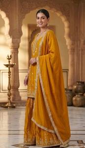 Designer Women's Party Wear Suit Set Top-Bottom and Dupatta for Elegant Look - Product Image 2