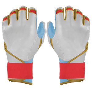 Gants de frappeur de baseball personnalisés pour hommes, en cuir, antidérapants, pour droitier, adultes, doux, confortables, gants de sport professionnels - Product Image 4