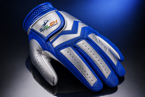 Custom Royal Blue <b>Silver</b> Golf <b>Gloves</b> Premium Synthetic Leather Breathable Grip Performance Sports <b>Gloves</b> OEM ODM Wholesale RTS - Product Image 6