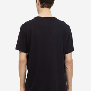 Pull tricoté personnalisé pour homme, col montant uni, coupe oversize, devant long, imprimé numérique, coupe-vent, 320g, en polyester/coton peigné - Product Image 4