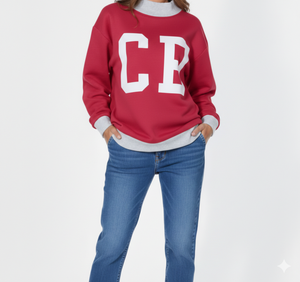 Sweat-shirt à col montant pour femme de qualité supérieure, polyester/coton, respirant, vêtement décontracté, impression de logo personnalisée, surdimensionné, OEM - Product Image 1