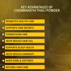 Produits à base de plantes Chamakkatt, poudre Chembarathy Thali 200 g, soins de santé du Kerala - Product Image 2
