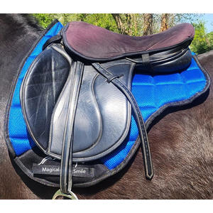 Almohadillas de Silla de Montar de Alta Calidad con Flujo de Aire, Almohadilla de Lujo Azul Rey para Salto, Almohadillas de Silla de Montar Ridder Love This - Product Image 5
