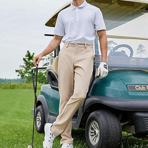 กางเกงขายาวผู้ชายทรงคลาสสิค ผ้าสเตรช เหมาะสำหรับเล่นกอล์ฟ ทำงาน หรือใส่ลำลอง สวมใส่สบายตลอดวัน ใช้ได้ทั้งในธุรกิจและการเดินทาง - Product Image 6