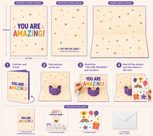 Kit de Cartes Pop-Up 3D DIY « Vous êtes incroyables » pour Enfants – Création Artistique Éducative – Fabricant OEM/ODM Personnalisé - Product Image 6