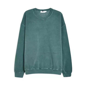 Sudaderas Básicas de Diseño Personalizado para Hombre, Estilo Streetwear Holgado, Cuello Redondo, Lavado Ácido, con Botones, para Invierno - Product Image 3