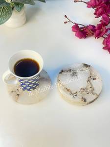 Handmade <b>Agate</b> Stone <b>Coaster</b> Set Polished Circular Pattern Religious Theme Home Decoration Uttar Pradesh Wholesale Best Price - Product Image 4