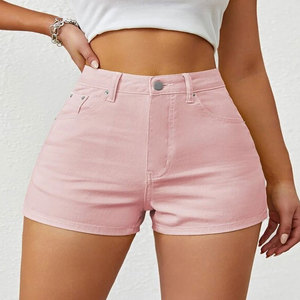 Custom Logo Matching Terry Sporty Mid Waist <b>Elastic</b> <b>Waistband</b> Quick Dry Yoga Workout Women's Shorts - Product Image 1