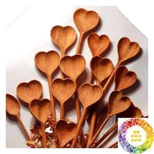 Cuchara de Madera en Forma de Corazón al por Mayor, Utensilio de Cocina Natural Hecho a Mano para Importadores, Minoristas, Restaurantes y Tiendas de Regalos - Product Image 5