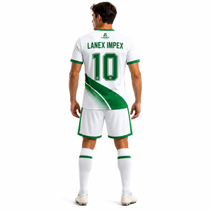 Conjunto de Uniforme de Fútbol Sublimado Personalizado, Camiseta Deportiva para Hombre, Pantalones Cortos Transpirables de Secado Rápido, Kit de Entrenamiento de Equipo Personalizado - Product Image 4