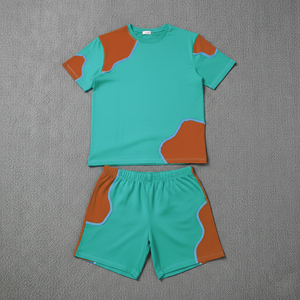 Wholesale <b>t</b> Shirt and Shorts Men Set Two Piece Summer Sweat Shorts Set <b>T</b>-shirt for logo Custom Men <b>t</b> Shirts - Product Image 3