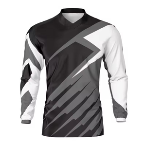 Jersey de Motocross Personalizable, Transpirable, de Secado Rápido, 100% Poliéster, Resistente al Viento, Hecho en Pakistán, para Equipos Personalizados - Product Image 1