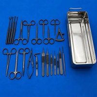 Ensemble de 24 instruments pour blepharoplastie - Noir |   SURGINEXA Trousse chirurgicale de classe II certifiée CE pour usage hospitalier, qualité supérieure allemande
