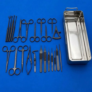 Juego de 24 Instrumentos para Blefaroplastia - Negro |   SURGINEXA Kit Quirúrgico Certificado CE Clase II para Uso Hospitalario, Caja de Primera Calidad Alemana - Product Image 1
