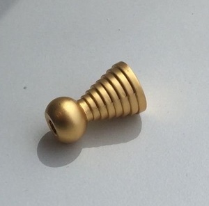 Satin <b>brass</b> Dome Cabinet <b>Knob</b> with Smooth Rounded Profile and Minimalist Metallic Finish for Modern Kitchen Cabinets Wardrobes - Product Image 6