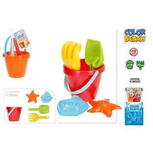 Ensemble de seaux de plage CUBO PLAYA D14CM pour enfants, jouets de plage - Product Image 1