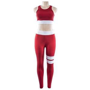 Conjunto de Yoga Transpirable para Mujer, Dos Piezas, Leggings, Ropa Deportiva, Color Personalizado, Logotipo Frontal, Alta Calidad, Venta al Por Mayor - Product Image 1