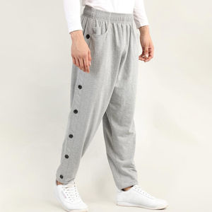 Pantalon de jogging unisexe RICSA en coton jaune uni avec cordon de serrage, respirant, séchage rapide, color-block, gaufré, pour e-sport - Product Image 4