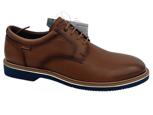 Chaussures Oxford décontractées pour hommes Dlords Declan marron en synthétique uni, à lacets, avec semelle intermédiaire en EVA, légères, pour toutes les saisons - Product Image 1