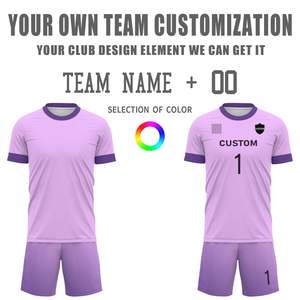 Conjuntos de Uniformes de Fútbol Unisex para Adultos, Camisetas Personalizadas, Kits de Fútbol con Nombre y Números de Equipo Personalizados, Secado Rápido, 100% Poliéster, Proveedor de Pakistán - Product Image 4