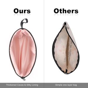 Borsa Cosmetica Nera Personalizzata per Donne, Regalo di Compleanno per Migliore Amica, Sposa, Damigella - Pochette Trucchi Personalizzata - Product Image 3